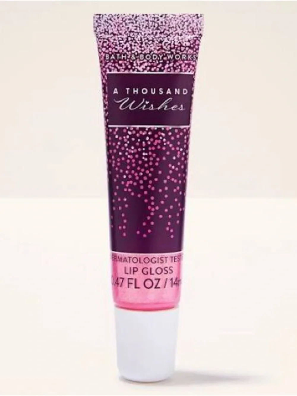 Bath & Body Works A Thousand Wishes Pink Glitter Lip Gloss